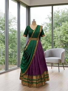 Lehenga choli ชุดแบบดั้งเดิมใต้เกรซ lehenga วัดความงาม lehenga choli ชุดผ้าไหมใต้สง่างาม - Product Image 1