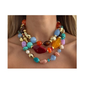 Collar de Resina APEX ALIGN Premium, Hecho a Mano, con Colgante de Diseño Bonito, Cadena Ajustable con Cuentas, para Mujeres y Niñas, Regalo de Terceros - Product Image 2