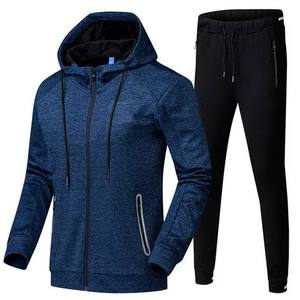 Men tracksuit with zipper <b>jacket</b> designed in basics cotton blended fabric offering comfort and style for gym <b>workout</b> and running - Product Image 3