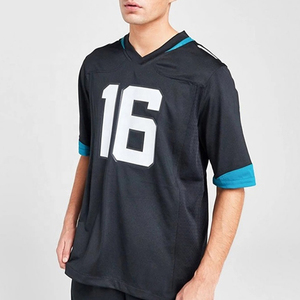 Maillot de football américain en maille pour adulte, personnalisable avec broderie, sublimation, patchwork surdimensionné, prix abordable, OEM personnalisé - Product Image 1
