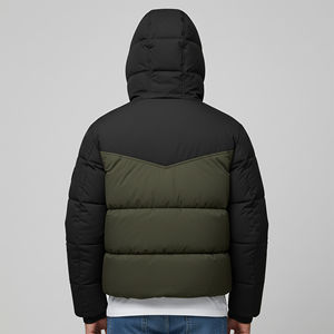 Blouson Bomber d'Hiver Personnalisé pour Homme, Col Montant, Capuche, Design Rembourré Doux, Toile Imperméable et Respirante, Style Urbain et Extérieur - Product Image 6