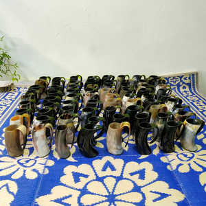 Jarra de cuerno vikinga auténtica hecha a mano, tamaño estándar, para hidromiel y bebidas auténticas a precio económico. - Product Image 6