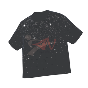 Men’s Black <b>Rhinestone</b> Oversized T-Shirt 100% Cotton Short Sleeve Streetwear Fashion Casual Graphic Tee Summer Trendy <b>Top</b> - Product Image 1