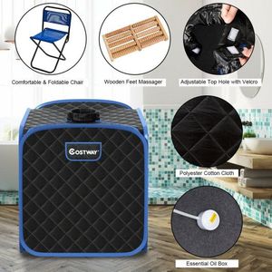Sauna vapeur pliable portable de 2 L, couverture de sauna durable pour la relaxation à domicile - Product Image 2