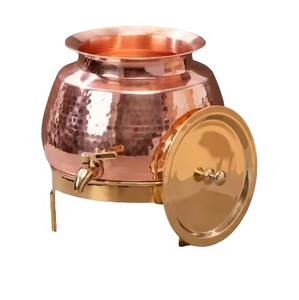 Designer Copper Water Dispenser Water <b>Storage</b> System with Tap Ideal for Kitchen Dining <b>Table</b> Restaurant and Hospitality Use - Product Image 5