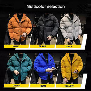 OEM Custom Logo Men Winter Oversized <b>Bubble</b> <b>Coat</b> Puffer Jacket Bread Style Down Jacket With Buttons - Product Image 3