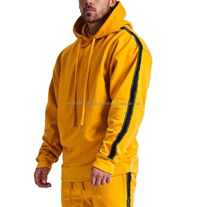 Kapuzenpullover unisexe conception personnalisée Logo imprimé graphique en gros sweats-shirts pull-over uni vierge surdimensionné Gym sweats à capuche pour hommes - Product Image 4