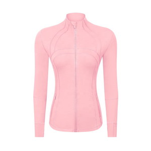 Custom Logo High Waist Gym <b>Jacket</b> Women Active Wear Set Long Sleeve Solid Pattern Sportswear Belt Fitness <b>Yoga</b> Athletic <b>Jacket</b> - Product Image 5