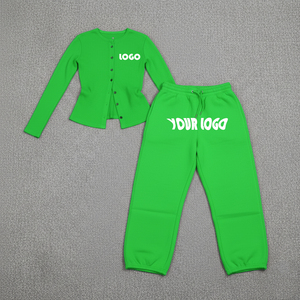 Chándal Urbano de Invierno para Mujer, Estilo Streetwear, Personalizado, con Capucha, Tallas Grandes, Transpirable, Estampado, 100% Algodón, Lavado Ácido, con Pedrería - Product Image 4