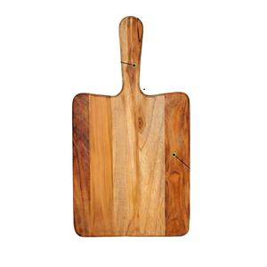 Planche à découper rustique en bois massif sculptée à la main, épaisse, pour la cuisine, style ferme naturel, pour la maison - Product Image 1