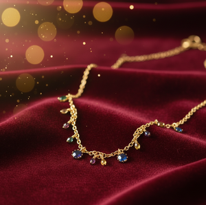 สร้อยคอชุบทอง 18k เงินแท้ 925 ยาว 16 นิ้ว เหมาะสำหรับงานปาร์ตี้ ของขวัญสำหรับเธอ สร้อยคอแบบเรียบหรู น้ำหนักเบา ขายส่งเครื่องประดับ - Product Image 1