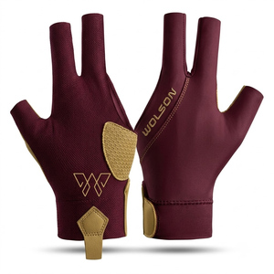 Guantes Profesionales de Snooker Wilson Industry, Tejido Elástico Transpirable, Diseño Ligero y Ajustable de Tres Dedos para Billar - Product Image 5