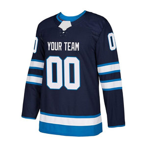 เสื้อฮอกกี้น้ำแข็งแบบสั่งทำพิเศษสำหรับผู้ชาย ไซส์พลัส พร้อมชื่อและหมายเลข ดีไซน์เฉพาะตัว ผลิตจากโพลีเอสเตอร์ 100% บริการ OEM สำหรับทีมที่ต้องการปรับแต่ง - Product Image 3