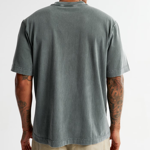 T-shirt Premium Ample et Oversize en Mélange Coton Bambou Polyester 210 g/m² Col Rond Manches Courtes Épaules Tombantes Respirant - Product Image 5
