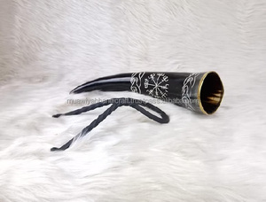 ฮอร์นดื่มวัวพร้อมขาตั้งเหล็กฮอร์นดื่มจากธรรมชาติไม่เหมือนใครฮอร์นสำหรับดื่มเบียร์และไวน์ดีไซน์สวย - Product Image 2