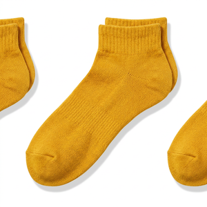 Calcetines tobilleros de algodón transpirables con diseño de oso de dibujos animados para mujer, de cinco dedos, de punto, para otoño, de tubo medio, para interiores, venta al por mayor - Product Image 4