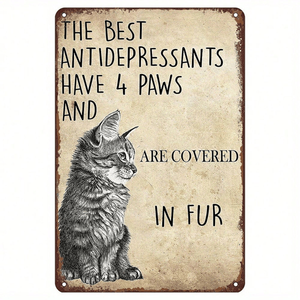 CIFbuy Plaque en aluminium vintage amusante TikTok pour service de retrait Temu 20,3x30,5cm - Product Image 1