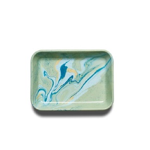 Plateau de service en fer émaillé de haute qualité avec poignées, idéal pour la décoration intérieure et comme accessoire de service - Product Image 4