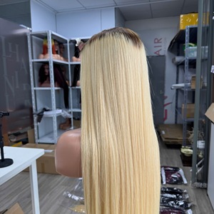 Super Quality 100% Virgin Vietnamese Hair <b>Wig</b> Long Bone Straight HD for Super Double Drawn for <b>Brown</b> Blonde Wholesale Priced - Product Image 2