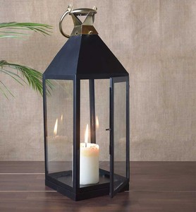 Lanterne décorative vintage en métal à suspendre pour la maison, le jardin, la décoration de mariage, lanterne à bougie en métal de style antique pour intérieur et extérieur - Product Image 1