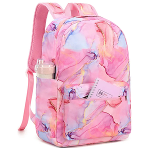 Mochila deportiva informal de poliéster con estampado de sublimación Galaxy, mochila ligera para viajes escolares con amplios compartimentos de almacenamiento - Product Image 3