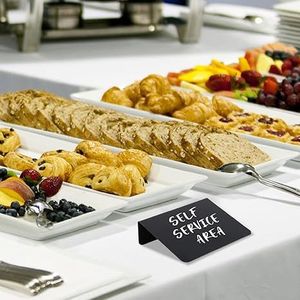 Mini tableros de tiza de 4x3 pulgadas para señalización de alimentos y mesas de fiesta, ideales para uso en panaderías. - Product Image 4