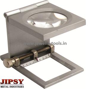 Mini loupe pliable en alliage de zinc avec échelle pour le comptage des fils textiles - Product Image 2