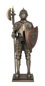 Figura Decorativa de Resina Pintada a Mano de Lujo Europeo, Serie Guerreros de VERONESE DESIGN, Caballero Medieval, para Decoración del Hogar - Product Image 3