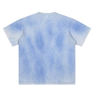 T-shirt homme tendance effet délavé, coupe carrée, col montant, personnalisable avec logo, qualité supérieure - Product Image 6