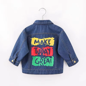 Trending Design Denim Jacket Casual Outwear with Button <b>Up</b> Denim Coat for Kids <b>Boys</b> & Girls - Product Image 5