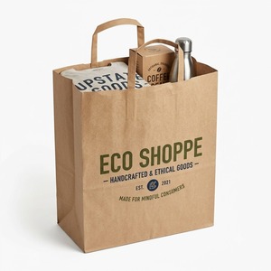 Sacs de courses à fond carré de qualité supérieure avec fermeture éclair pour l'emballage alimentaire, la vente au détail et la promotion en épicerie - Product Image 6