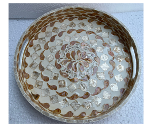 Plateau de rangement en rotin de haute qualité avec incrustation de perles, directement du fournisseur vietnamien - Plateau organisateur naturel - Product Image 5