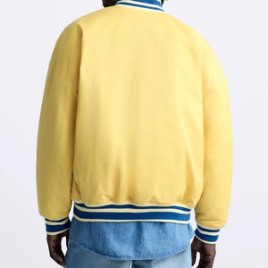 Contemporary <b>Men's</b> <b>Baseball</b> Varsity <b>Jacket</b> Letterman Coat Waterproof Breathable V-neck Collar Winter Fashion Outerwear - Product Image 4