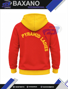Sudadera con Capucha Roja para Hombre NSPDK Sorority con Bolsillo Canguro Dorado 1923, Sudadera Casual con Bloques de Color y Bordado Personalizado para Mujer - Product Image 5