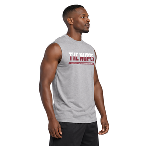 Kappa Alpha Psi The Nupes Chemise sans manches DriFit gris chiné, vêtement de fraternité grecque avec coupe athlétique et évacuation de l'humidité - Product Image 3