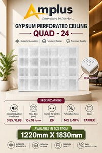 Paneles Acústicos de Yeso para Techo, Más Vendidos, para Oficinas, Hospitales, Escuelas e Interiores Residenciales, Disponibles para la Venta - Product Image 1