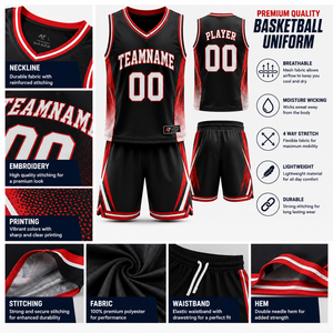 Uniforme de Baloncesto Personalizado con Nombre de Jugador, Conjunto de Camiseta y Pantalones Cortos Sublimados para Equipo, Secado Rápido, Poliéster/Nailon, Fabricante OEM ODM - Product Image 3