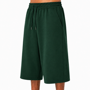 Custom Baggy Sweat <b>Shorts</b> <b>Men</b> Heavyweight French Terry Fleece Loose Oversized Knee Length <b>Bermuda</b> <b>Shorts</b> Casual Track <b>Shorts</b> - Product Image 4