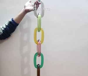 Modernos Adornos de Pared de Cadena Acrílica, Hechos a Mano con Resina, para Decoración del Hogar, Artesanía en Resina - Product Image 1