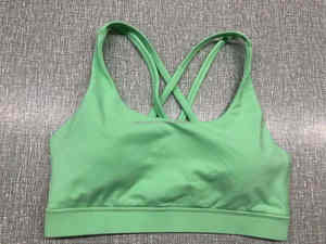Women <b>Fitness</b> <b>Wear</b> Workout Solid Color Training Bra <b>Sports</b> <b>Yoga</b> Bra Back Cross Straps Gym Tops - Product Image 2