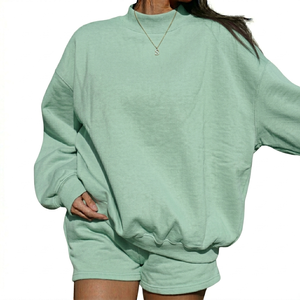 Sudadera Oversize de Manga Larga con Cuello Alto, Impermeable y Transpirable, para Invierno, para Mujer - Product Image 5