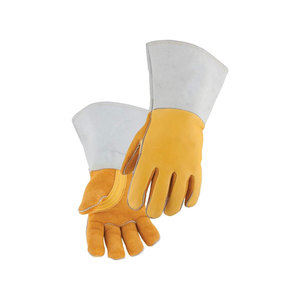 Guantes de Soldadura con Revestimiento de Cuero, Resistentes a Salpicaduras de Metal Fundido, Tipo A, Pulgar Recto - Product Image 1
