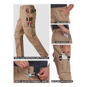Men’s Ripstop Waterproof <b>Work</b> <b>Cargo</b> Pants with 7 Pockets Durable Tactical Hiking Pants for Outdoor <b>Work</b> Construction Travel - Product Image 3