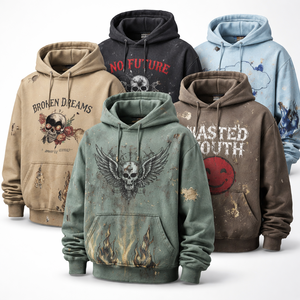 Sudaderas con Efecto Desgastado al por Mayor para Hombre - Pedidos al por Mayor de Calidad Premium y Opciones OEM Personalizadas - Product Image 3