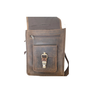 กระเป๋าหนังแท้สไตล์วินเทจสีน้ำตาล 100% สำหรับธุรกิจ สะพายไหล่ สะพายข้าง สะพายเฉียง เหมาะสำหรับเดินทาง ทันสมัย ใช้ได้ทั้งในออฟฟิศและเป็นกระเป๋าสะพายข้าง - Product Image 6