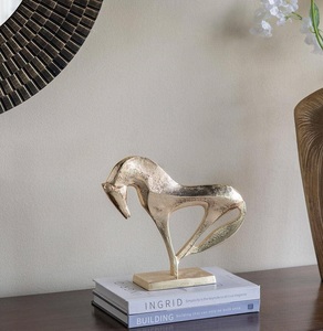 Premium Handmade Cast Aluminum Sculpture for Home Office Table Display Modern Art Deco <b>Decorative</b> Easter Interior Accent - Product Image 5