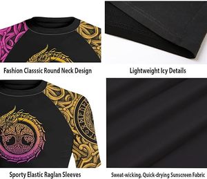 Rashguard de BJJ Sin Gi para MMA y Grappling, Sublimado, de Poliéster y Spandex, Manga Larga, Transpirable, de Secado Rápido y Ecológico - Product Image 6