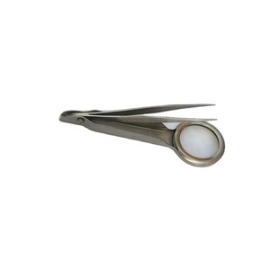 Pinzas de Precisión Profesionales y Duraderas con Punta Lisa de Acero Inoxidable de Grado Quirúrgico, Seguras para la Depilación Facial en Hombres y Mujeres - Product Image 1