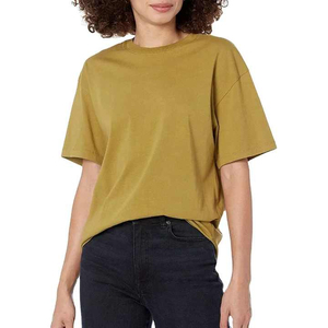 Camisetas de Mujer 100% Algodón con Logotipo Personalizado, Nueva Llegada, Manga Corta, Cuello Redondo, Color Liso, Estilo Casual, Venta al Por Mayor - Product Image 6