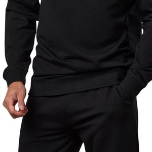 Sudadera Ligera Negra para Hombre, Cuello Redondo, Manga Larga, Ropa Deportiva, Ropa de Calle, Prenda de Moda - Product Image 6